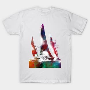 Sailing sport art #sailing T-Shirt